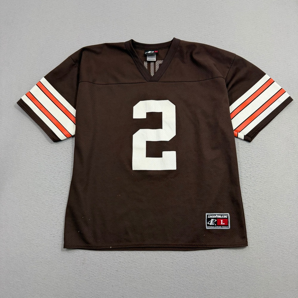 Logo Athletic Jersey Large Brown Tim Couch Cleveland Browns 700LA Mesh V-Neck